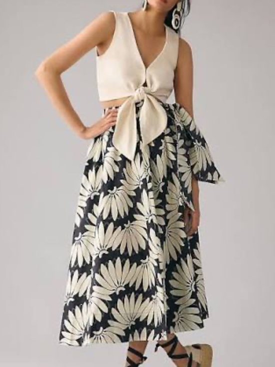 FARM Rio Dresses & Skirts - Farm Rio Small Copacabana Midi Skirt with side ties